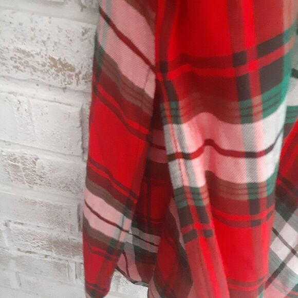 Cato NWT Tartan Plaid Tunic Sz 22/24W Tab Sleeve Versatile - Picture 7 of 8
